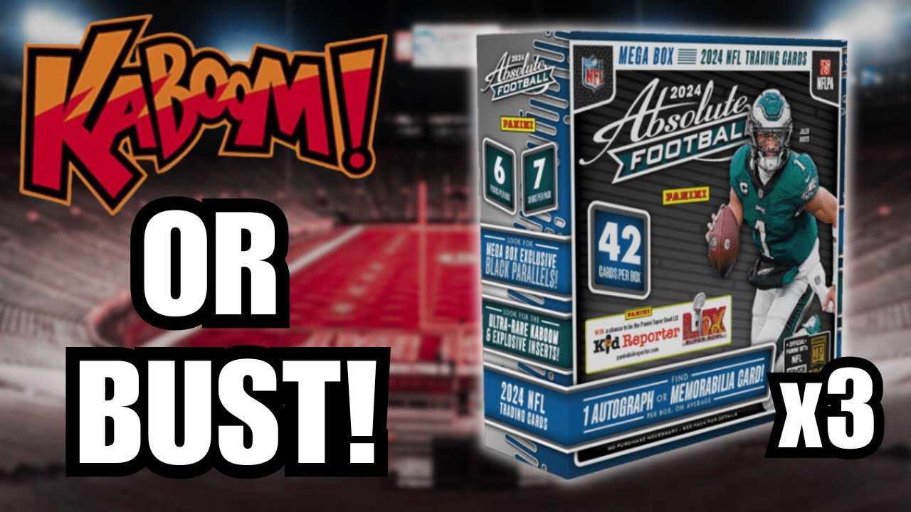 KABOOM OR BUST! 2024 Absolute Football Mega Box Review!