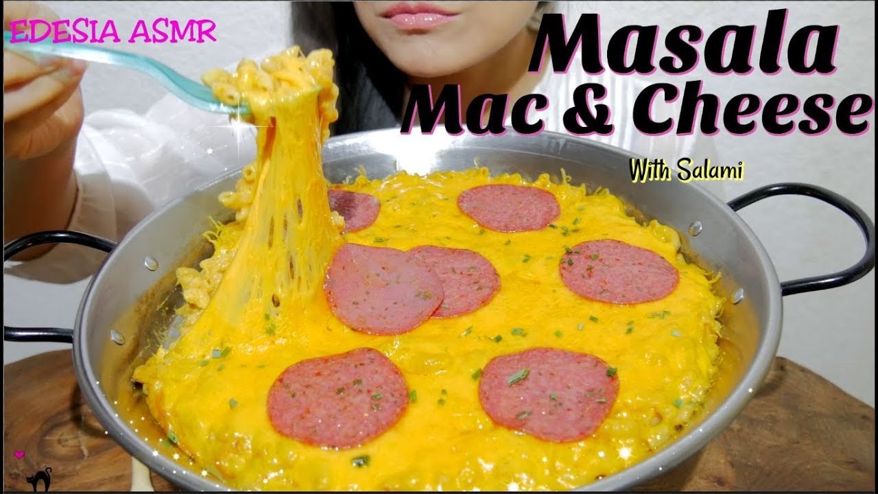 ASMR 咀嚼音🥘Masala Mac & Cheese マサラマック & チーズ 馬薩拉起司通心粉 마살라 맥앤치즈 Macaroni Masala Fromage *EATING SOUND*