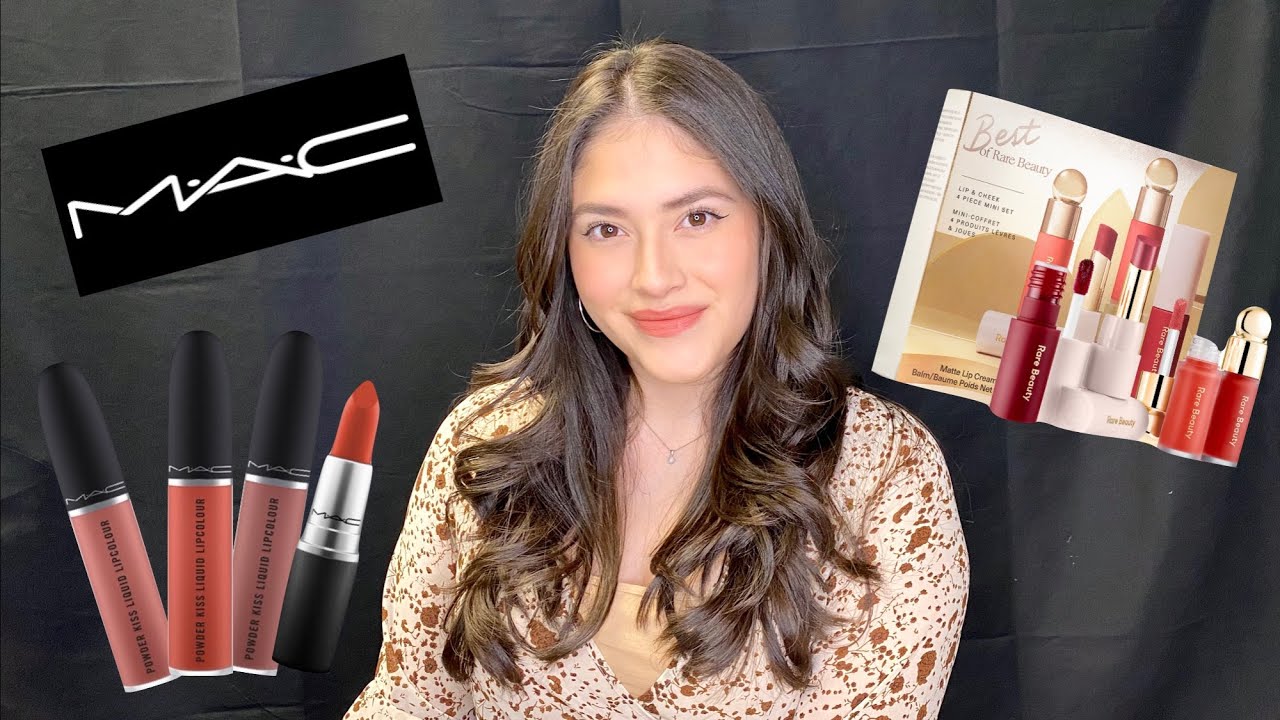 Rare Beauty Lip & Cheek Set/ MAC Powder Kiss Liquid Lipsticks | 6issel