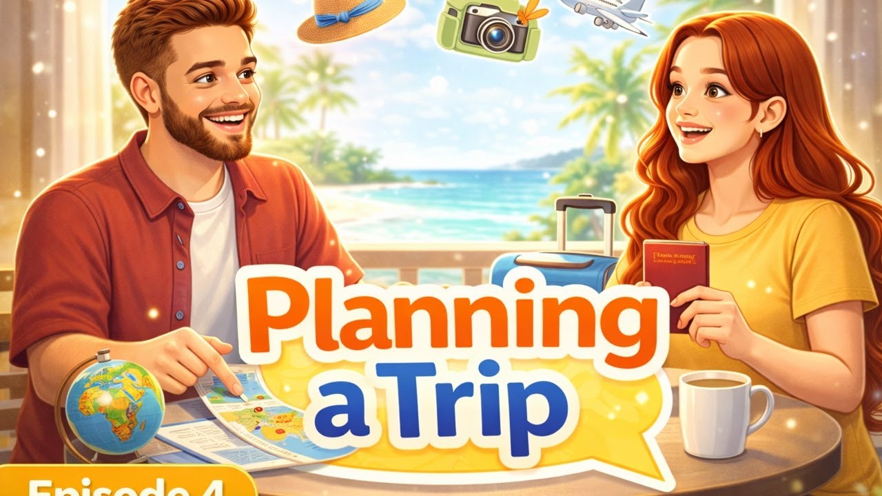 Planning a Trip in English | Easy Conversation Practice for ESL Learners (Episode 4)