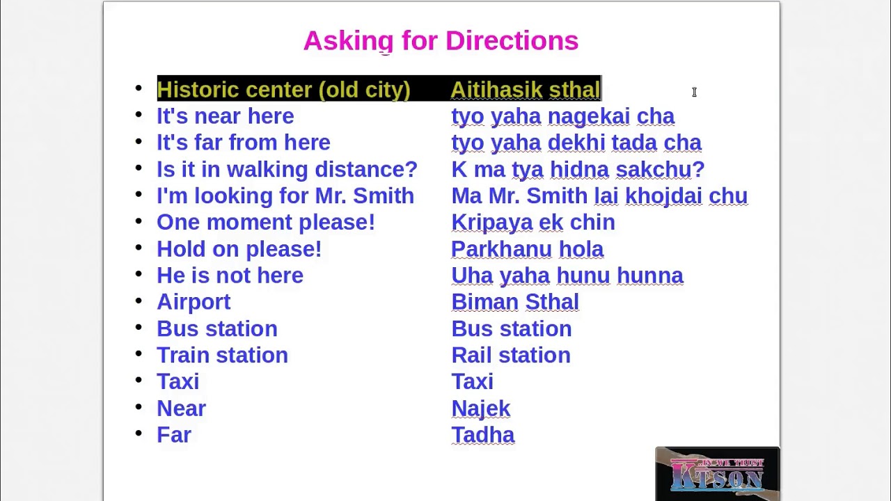 Learn Basic Nepali Language 7| Conversation and pharases