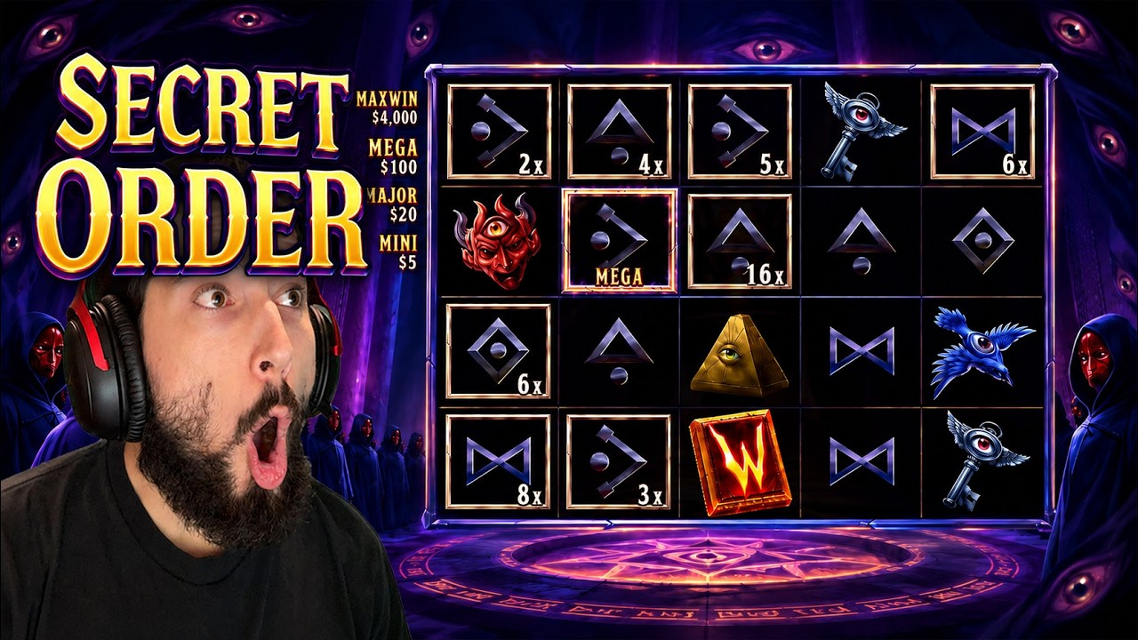 TRYING SUPER BONUSES on NEW SECRET ORDER SLOT!!
