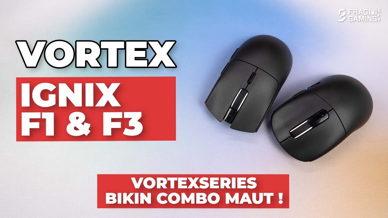 NEW COMER MOUSE 300 RIBUAN OKE ! Vortexseries Ignix F1 & F3 😎