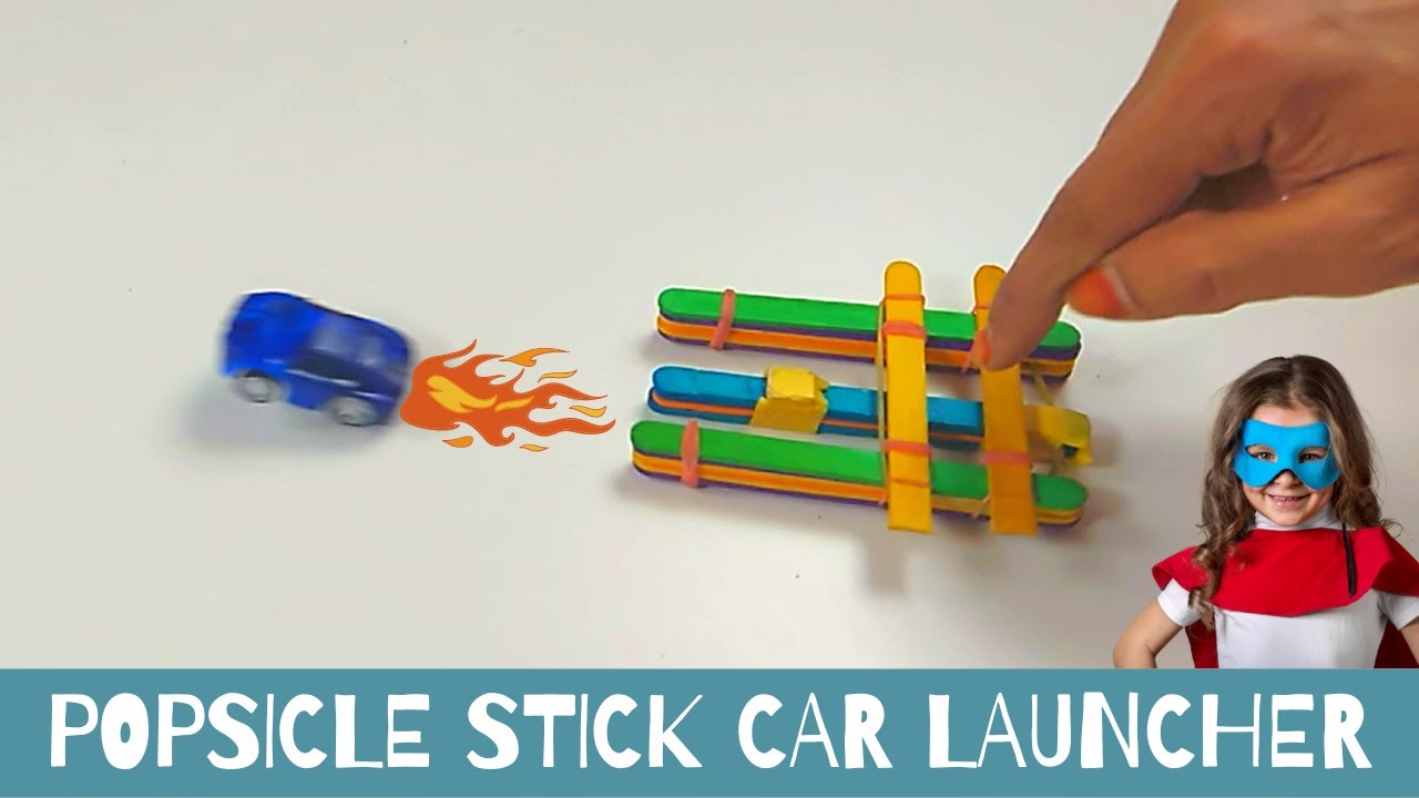 DIY Hot Wheels CAR Launcher Using Popsicle Sticks
