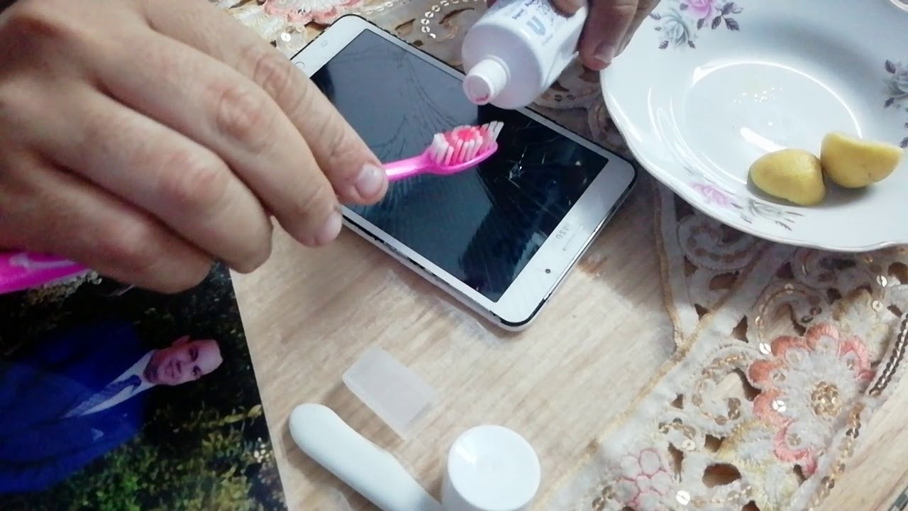 تصليح كسر شاشه الموبايل بمعجون الأسنان او الليمون شاهد هذه التجربه لا يفوتك