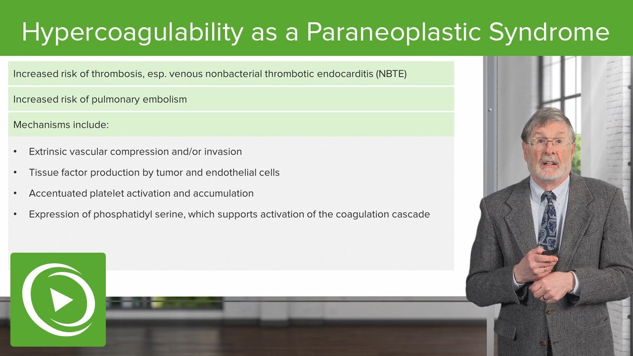 Hypercoagulability as a Paraneoplastic Syndrome