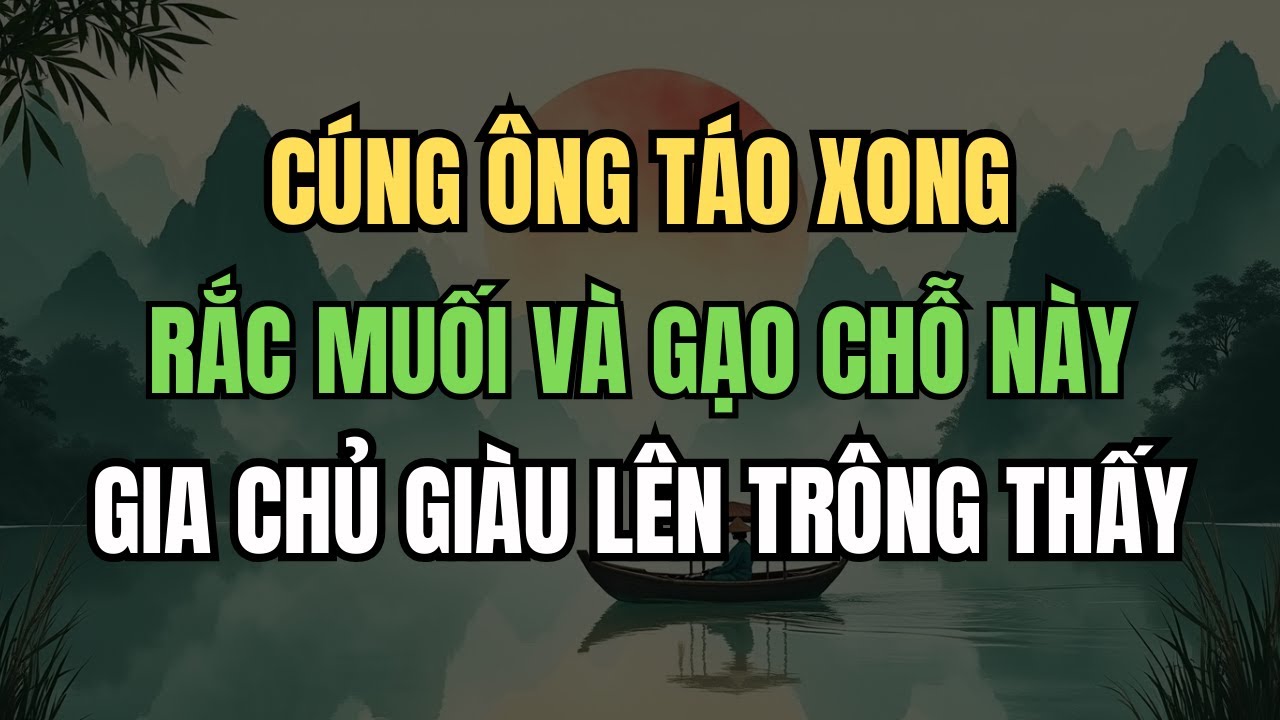 Sau Khi Cúng Ông Công Ông Táo, Rắc Gạo Muối Đúng Chỗ Này – Gia Chủ Giàu Lên Trông Thấy