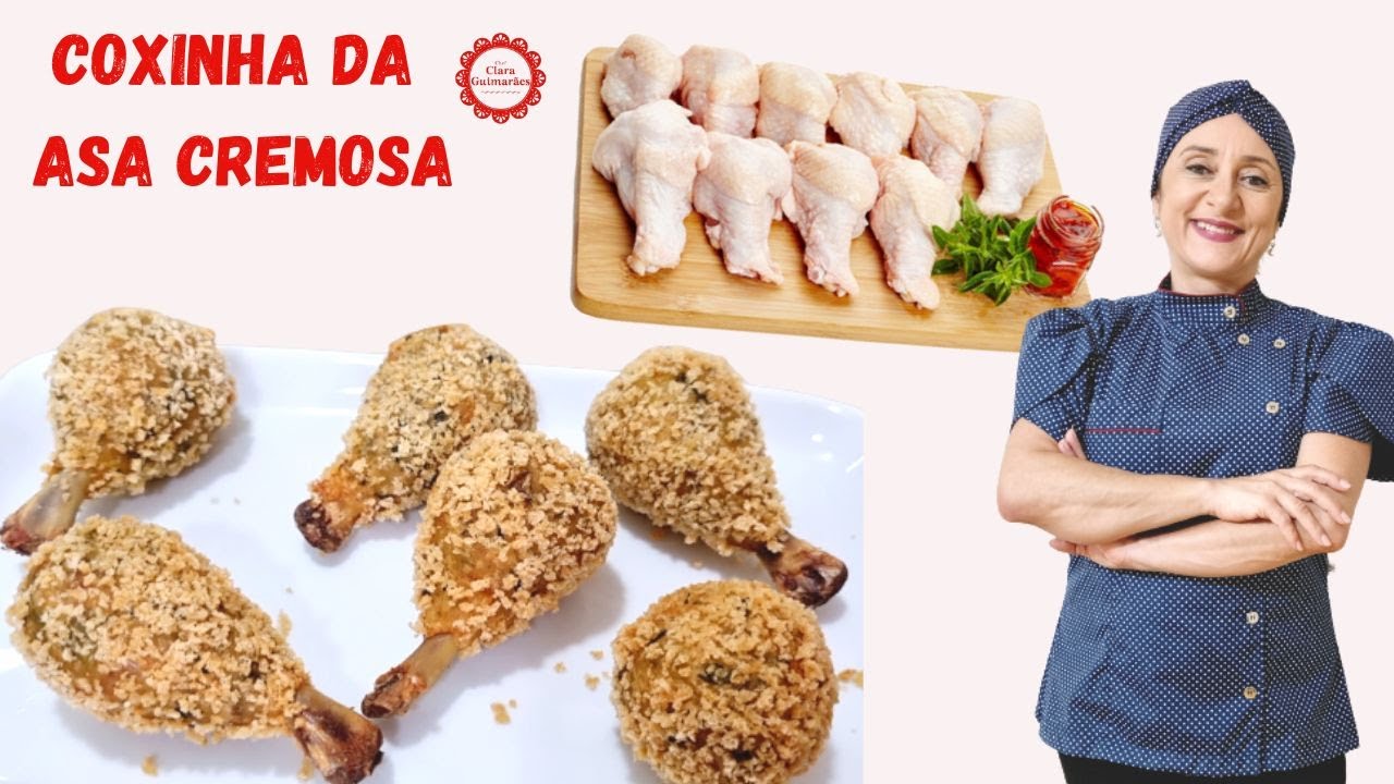 COXA CREME CROCANTE POR FORA CREMOSA POR DENTRO! COXINHA DA ASA COMO VOC&Ecirc; NUNCA VIU!