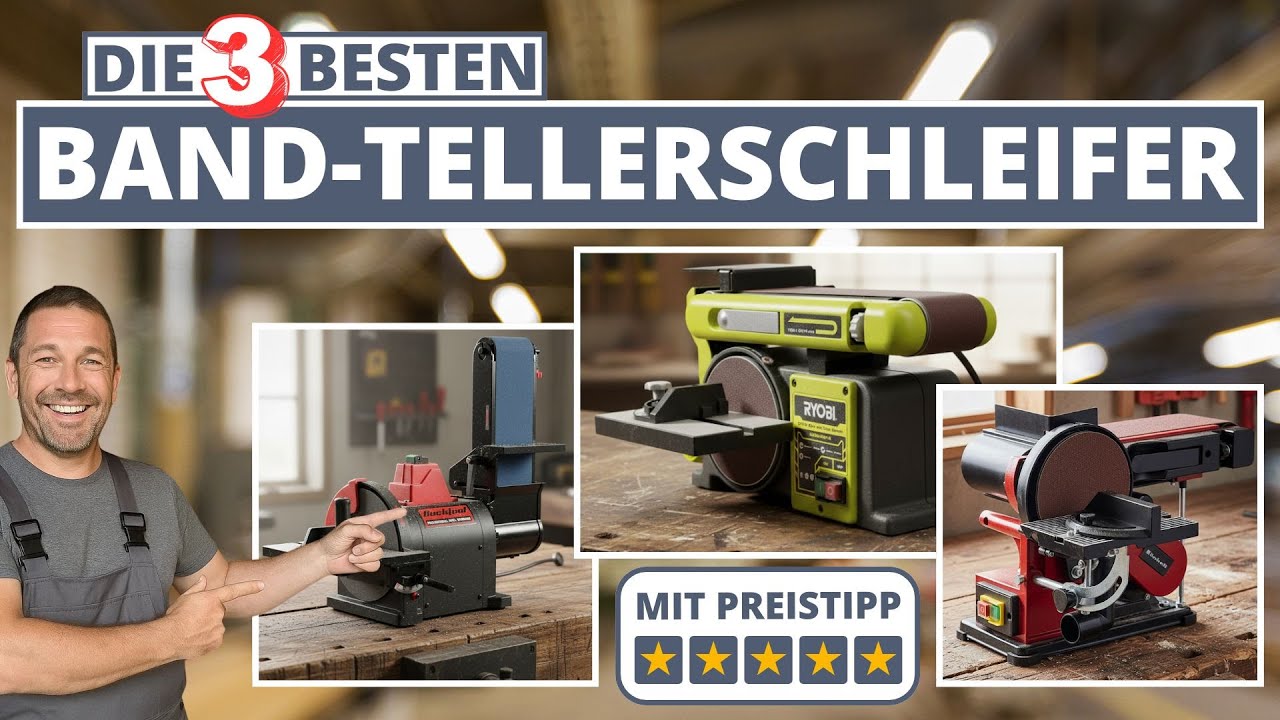 Band-Tellerschleifer - Die 3 Besten von Bosch und Optimum