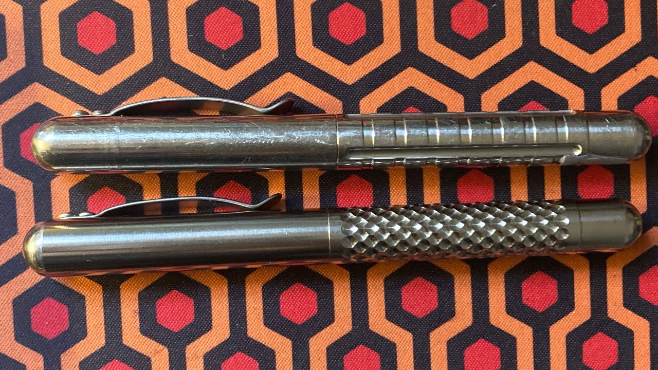 Maratac / CountyComm Titanium Embassy Pen  New Dimple Pattern ( Rev 6 & Rev 5) Space Pen