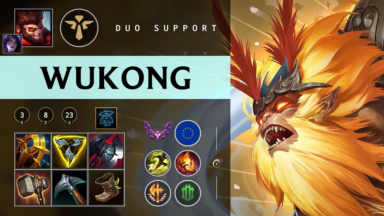 Wukong Support vs Tahm Kench - EUW Master Patch 26.03