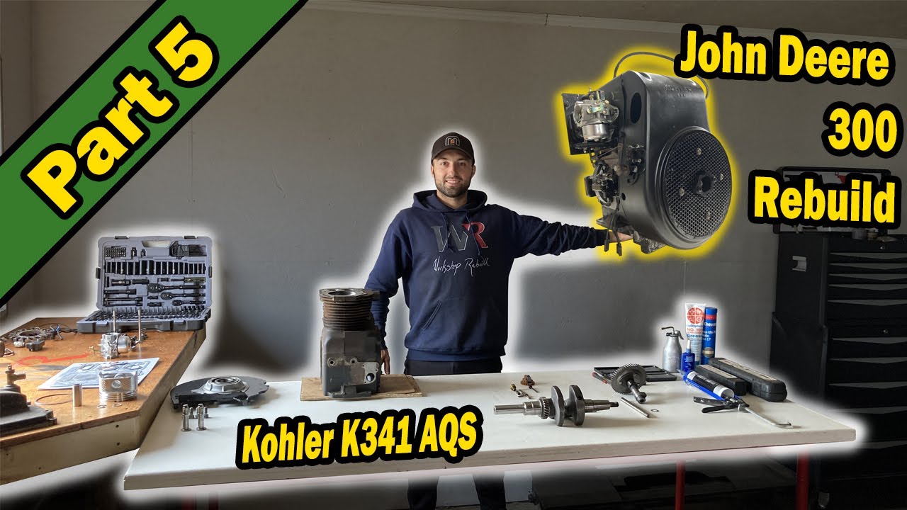 KOHLER K341 16 л.с. ПОЛНАЯ ПЕРЕБОРКА ДВИГАТЕЛЯ