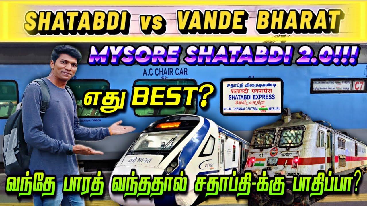 💥MYSURU SHATABDI EXPRESS 2.0 TRAVEL VLOG!!! CHENNAI to BENGALURU | Naveen Kumar