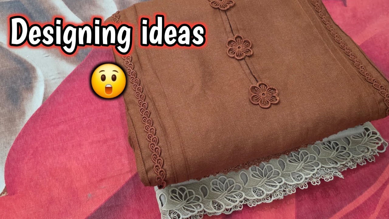 😲Turn Plain Suit into Designer Outfit | Lace & Pintucks Design Ideas