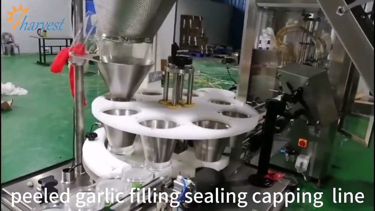 Automatic peeled garlic filling sealing capping  line, Can filling machine ,Automatic Can Seamer
