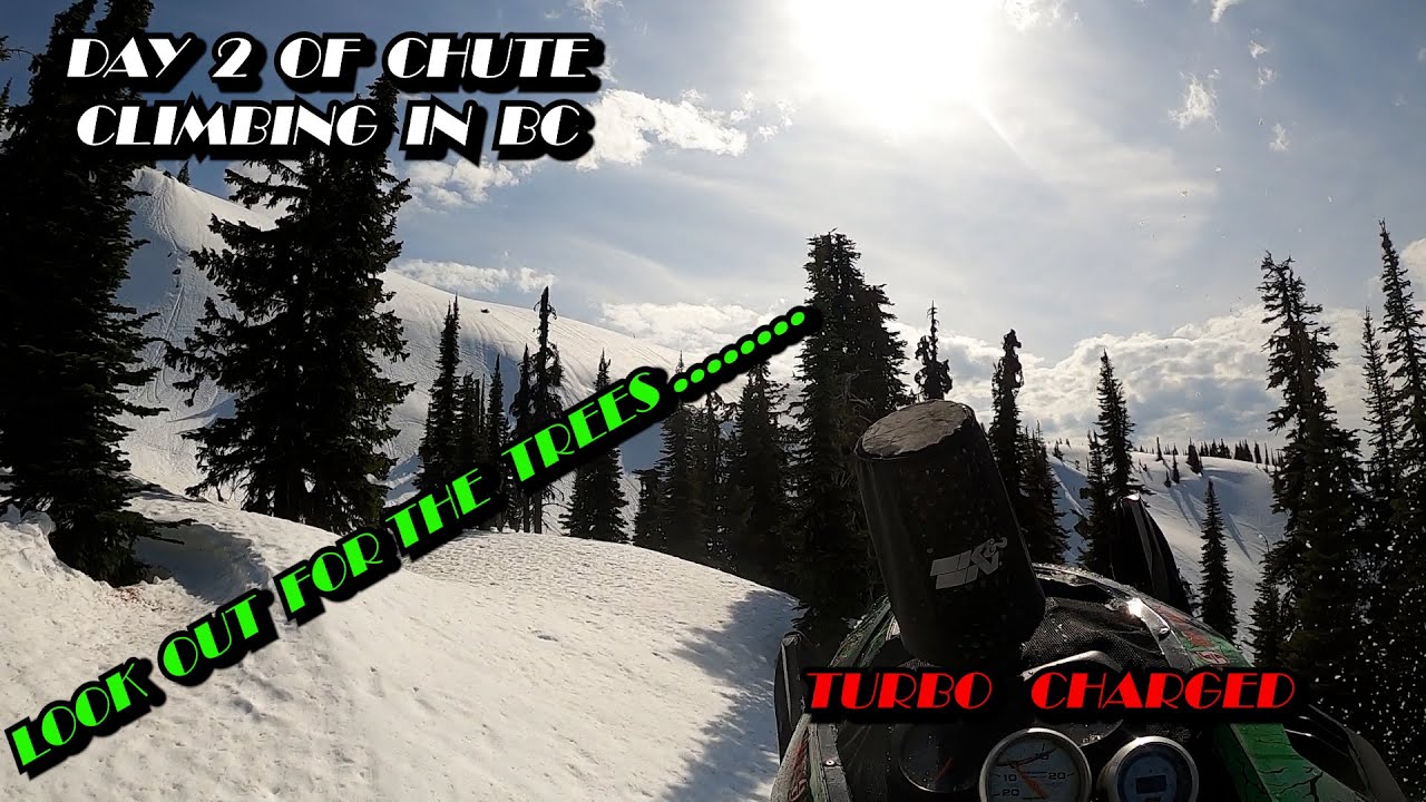 TURBO Snowmobiles Chute Climbing in BC Day #2