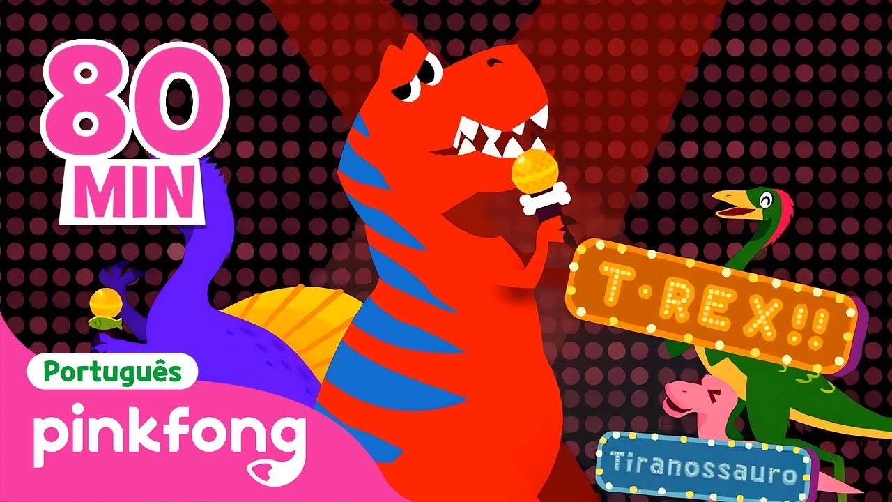 [TV] Bum! Bum! Mundo Dino | Tiranossauro | +Completo | Pinkfong, Bebê Tubarão! Canções para Crianças