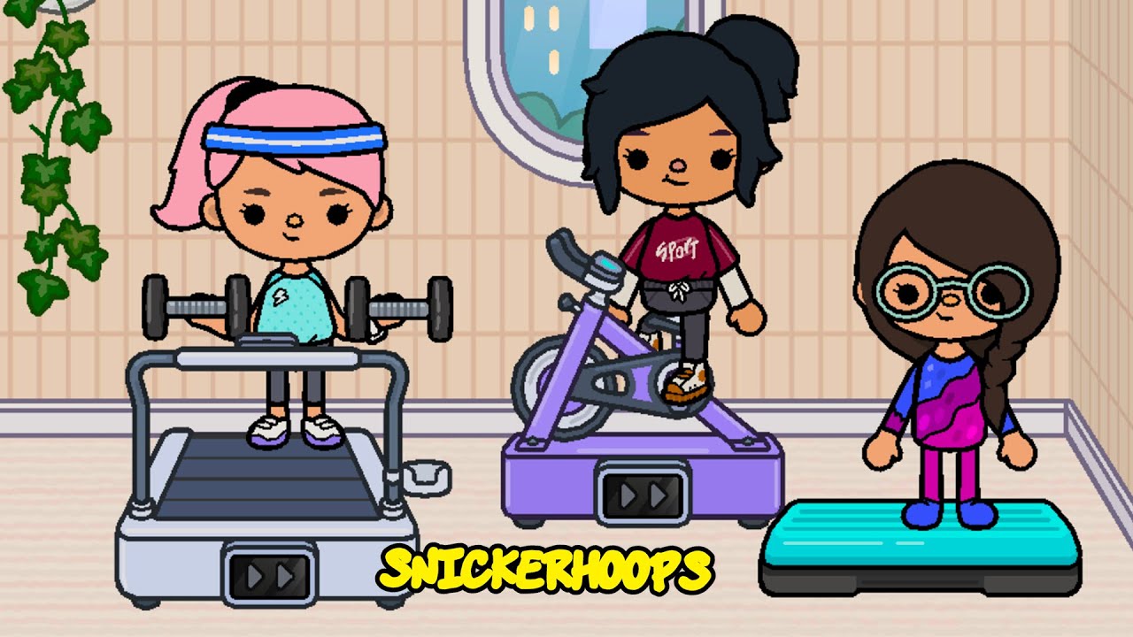 Snickerhoops Opens a NEW GYM in Toca Life World | Toca Boca Games to Play | Sparklies Gaming