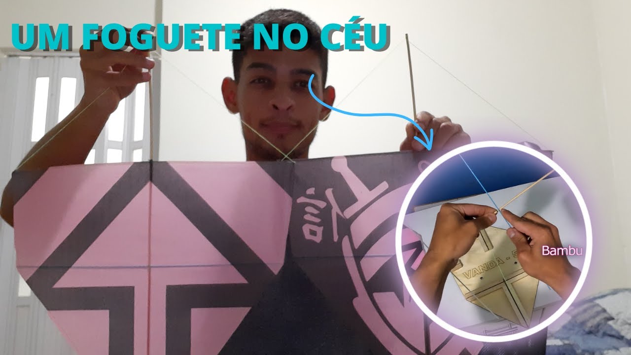 Como fazer pipa Vanda de 50cm profissional e configurar para combate