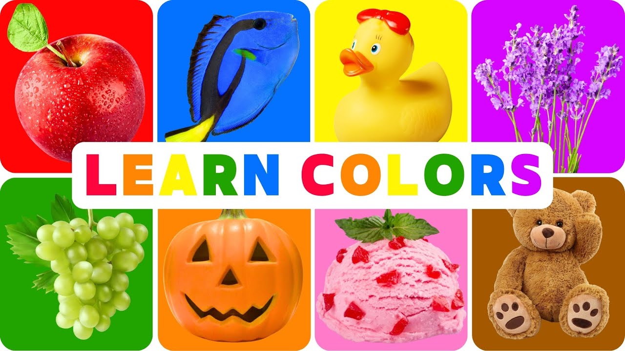 Learn Colors for Kids | Simple Color Song | Red, Blue, Yellow, Green & More