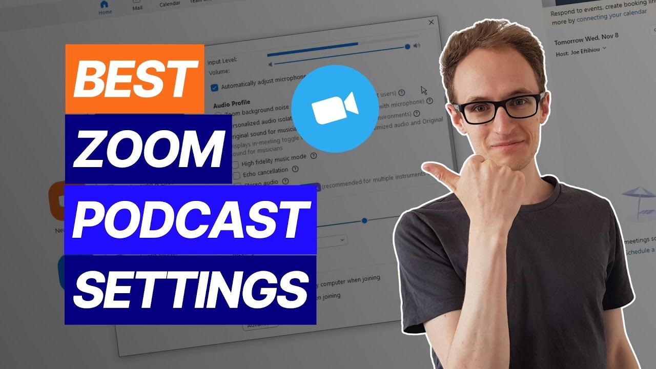 Zoom Settings for Podcast Recording (Audio & Video)