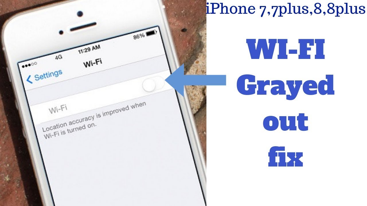 iPhone7,7plus wi-fi Greyed out 2019!Fix Can't turn on wifi on iPhone7,7plus.