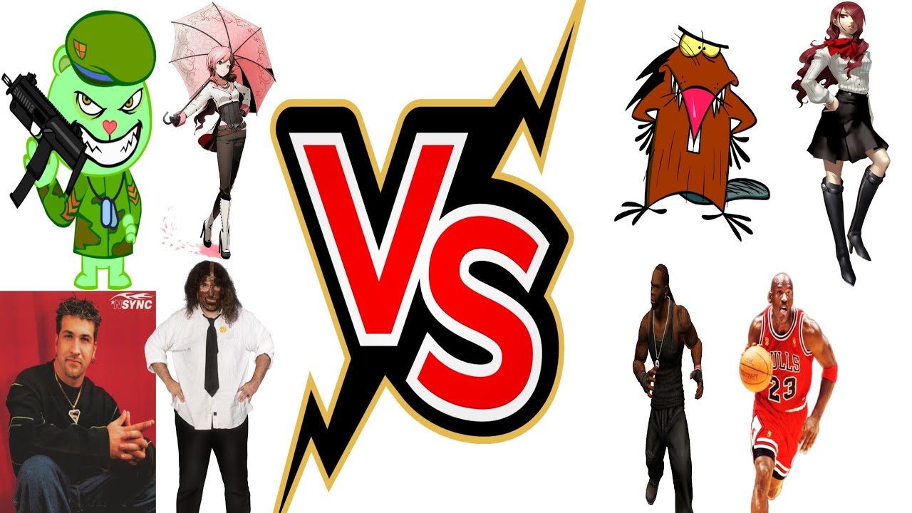 MUGEN Battle- Joey Fatone,Mankind,Flippy,Neopolitan VS. Busta Rhymes,Michael Jordan,Norbert, Mitsuru