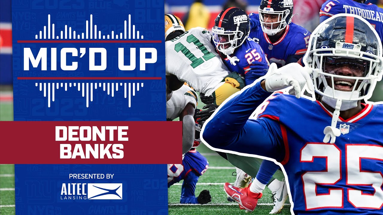 Deonte Banks Mic'd Up 🗣️🔊 vs. Packers | New York Giants