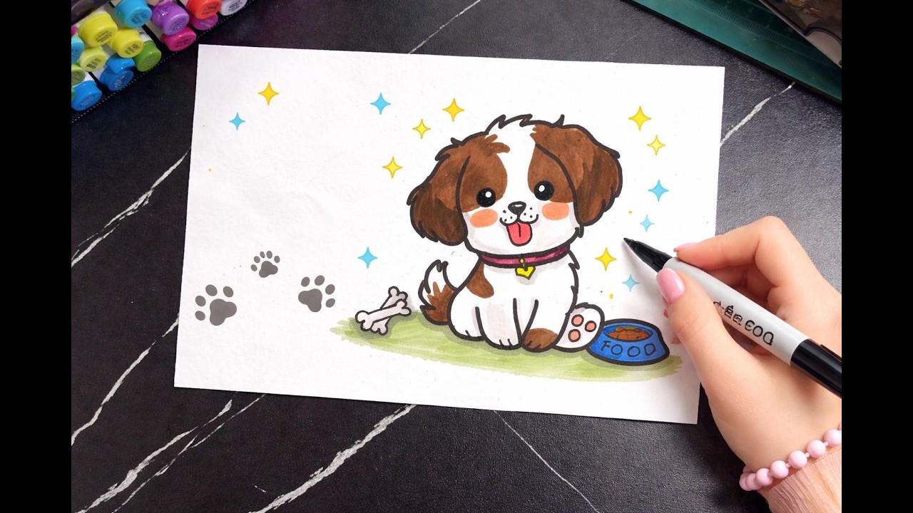 How To Draw A Puppy Dog Tutorial