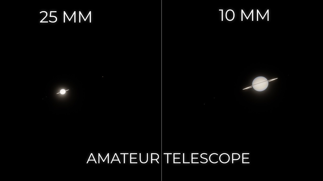 Saturn Through An Amateur Telescope