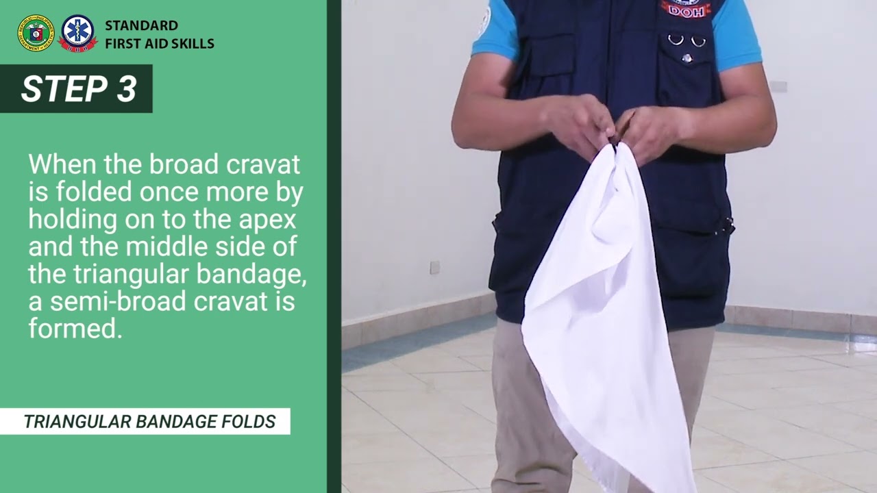 TRIANGULAR BANDAGE FOLDS