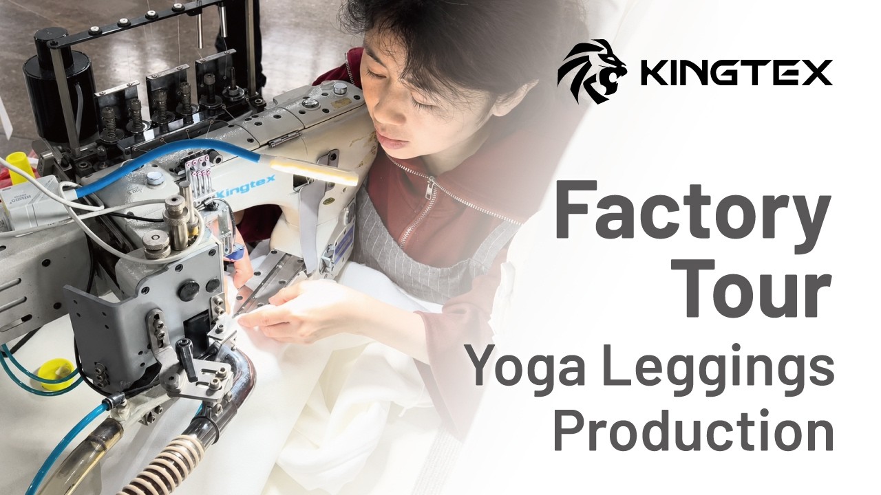 Factory tour: Yoga legging sewing production line