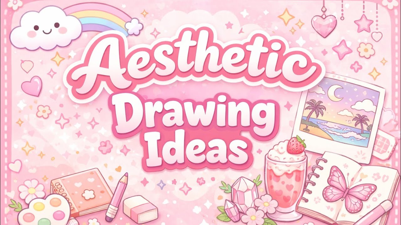 40+ Easy Aesthetic Drawing Ideas!! 🍥