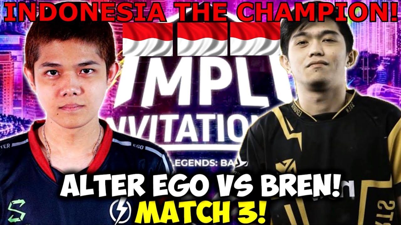 ALTER EGO THE CHAMPION OF MPLI!!! INDONESIA IS THE CHAMPION! ALTER EGO VS BREN MATCH 3 MPLI!