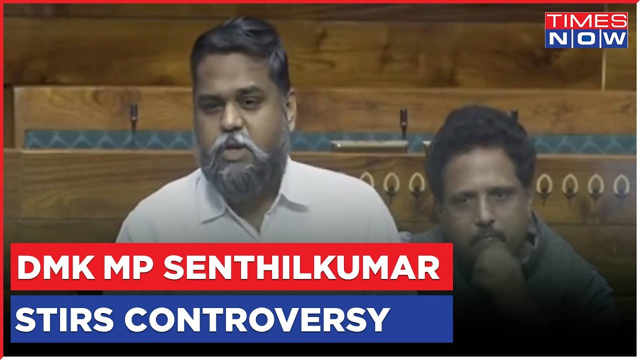 DMK MP DNV Senthilkumar's Remarks In Lok Sabha Sparks Row, BJP Links Insult To Sanatan Dharma