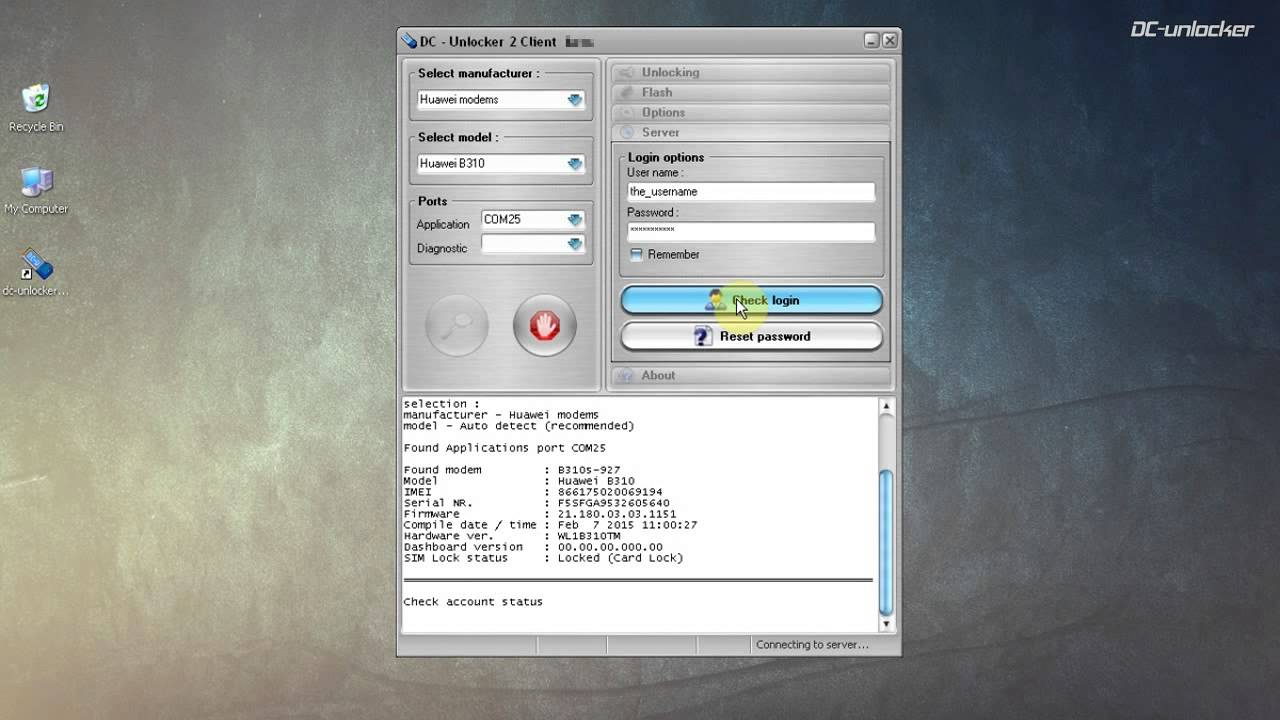 Huawei B310 Unlock tutorial by DC-Unlocker