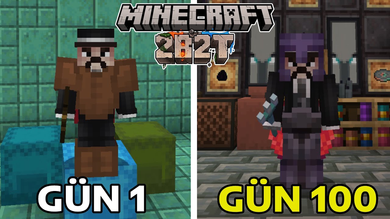 100 G&Uuml;N Boyunca 14 YILLIK Minecraft Sunucusunda KOLEKSİYON YAPMAK! - 2b2t