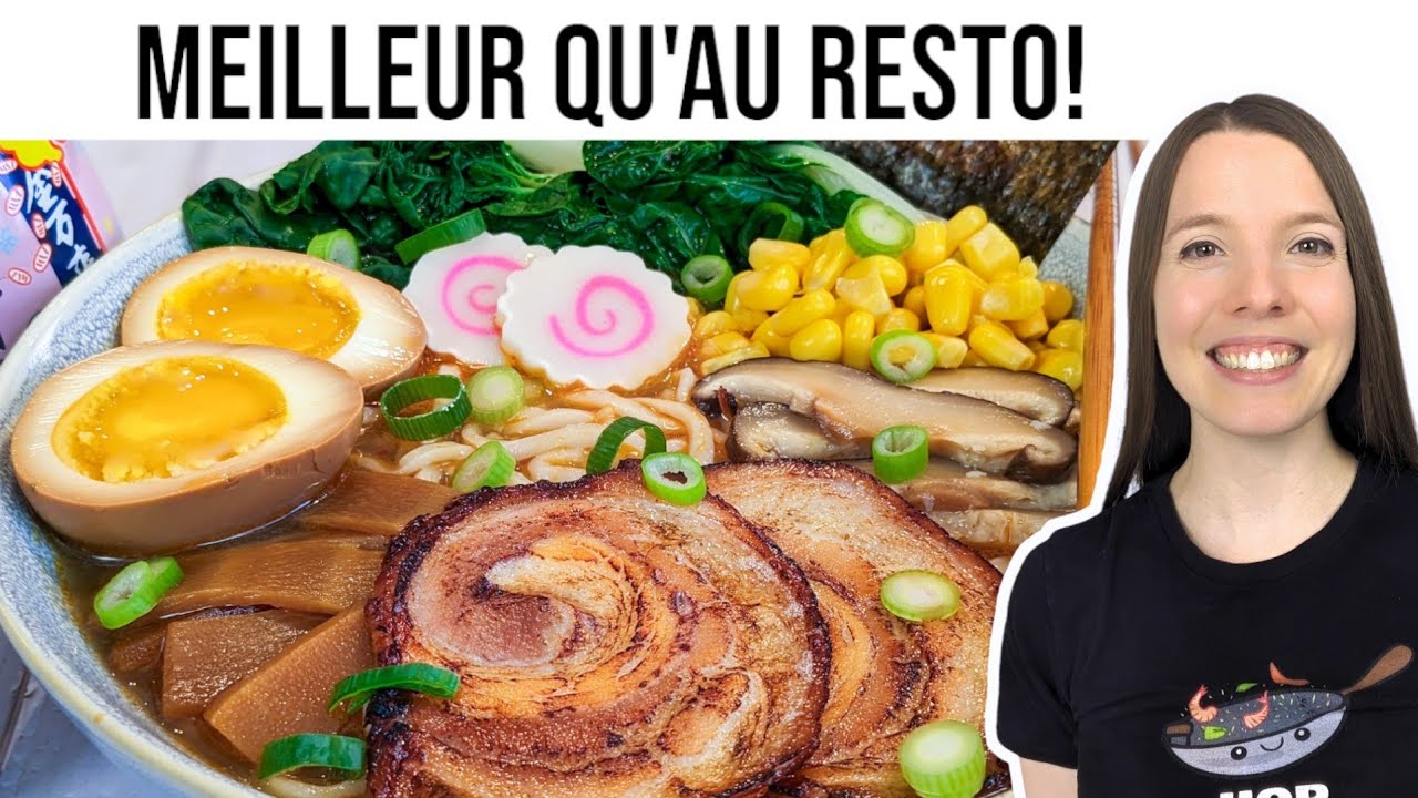 Comment Faire un MISO RAMEN au Porc (Recette de A à Z) HOP DANS LE WOK
