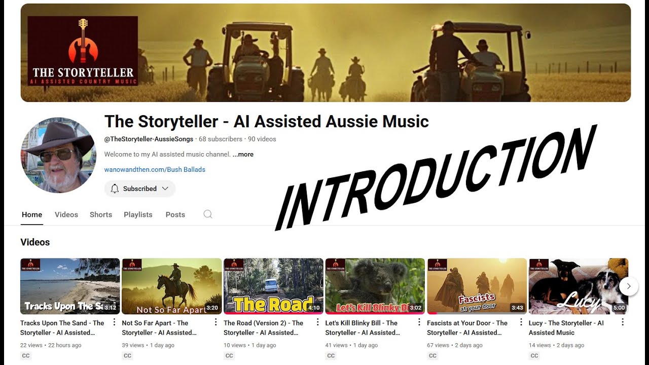 Channel Introduction - The Storyteller - AI Assisted Music