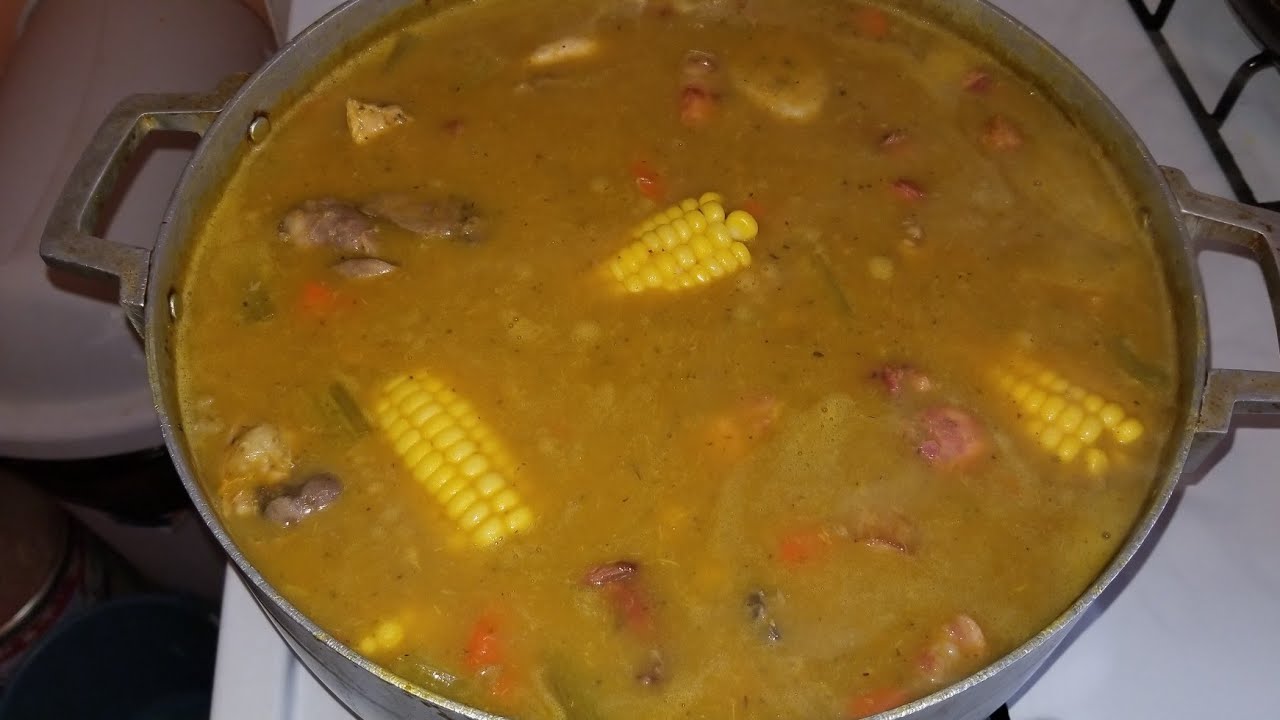 Sancocho Dominicano 3 carnes (Pollo,Longaniza y Chuleta ahumada) paso a paso