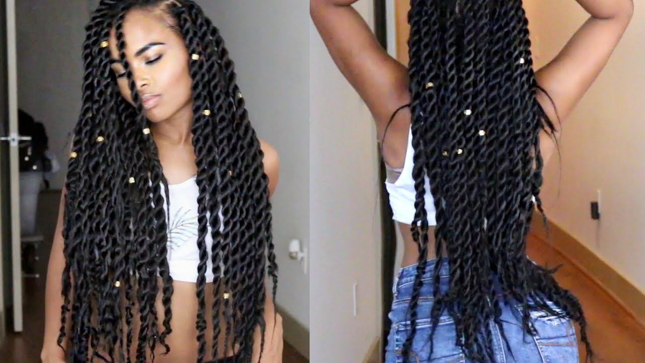 Senegalese | Havana | Jumbo Twists Natural Hair tutorial (Miami Slay)