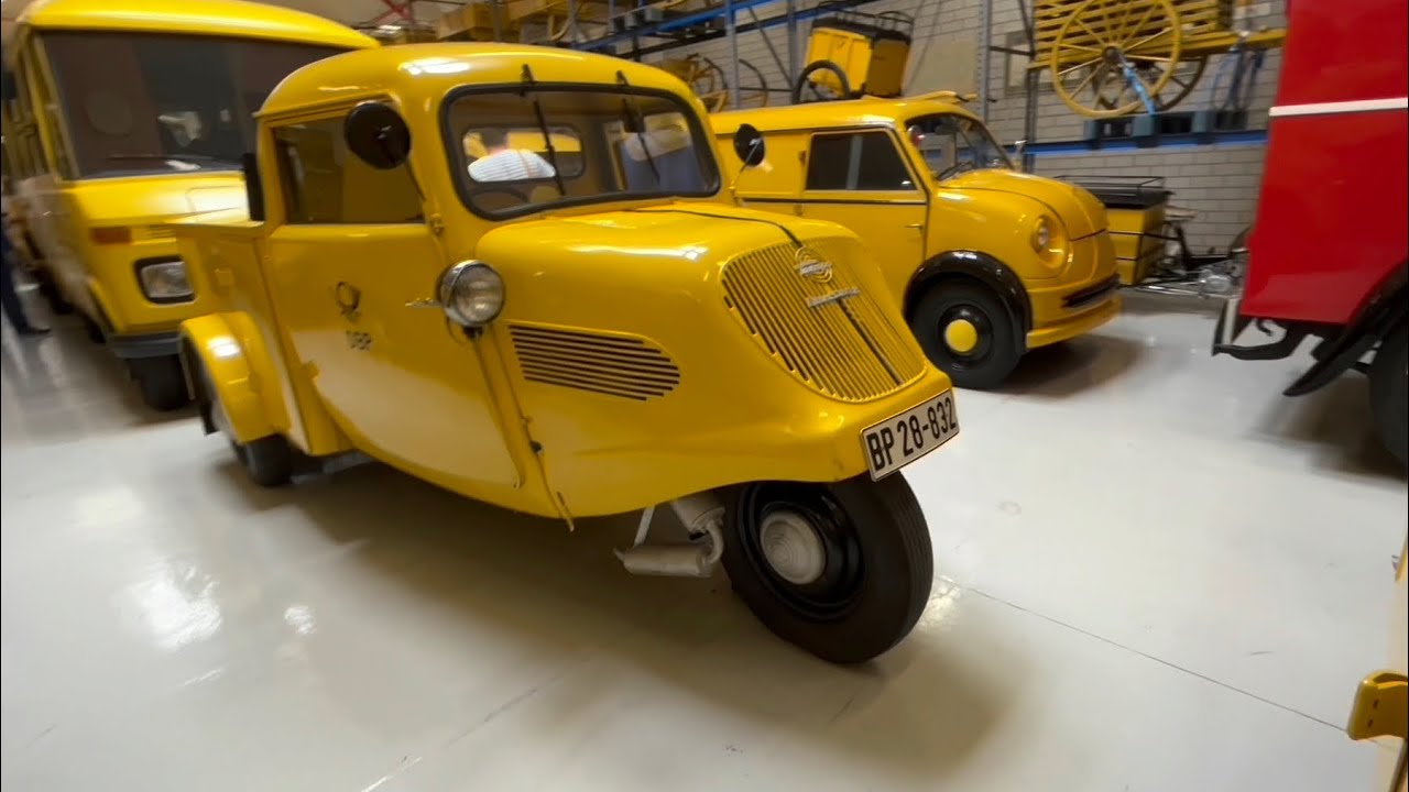 Treffen historischer Postfahrzeuge am Sammlungsdepot des Museums f&uuml;r Kommunikation in Heusenstamm