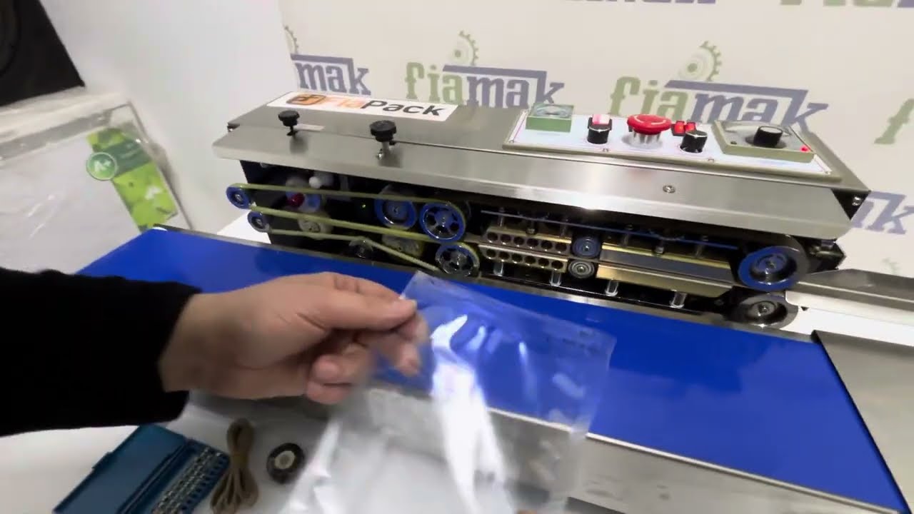 Fiapack FRD 1000 Konveyörlü Poşet Kapama Makinesi | Harf ve Teflon Değişimi Detaylı Kullanım Rehberi