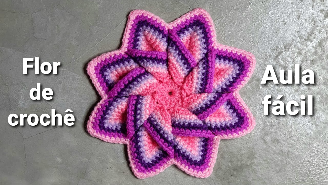 Flor de crochê
