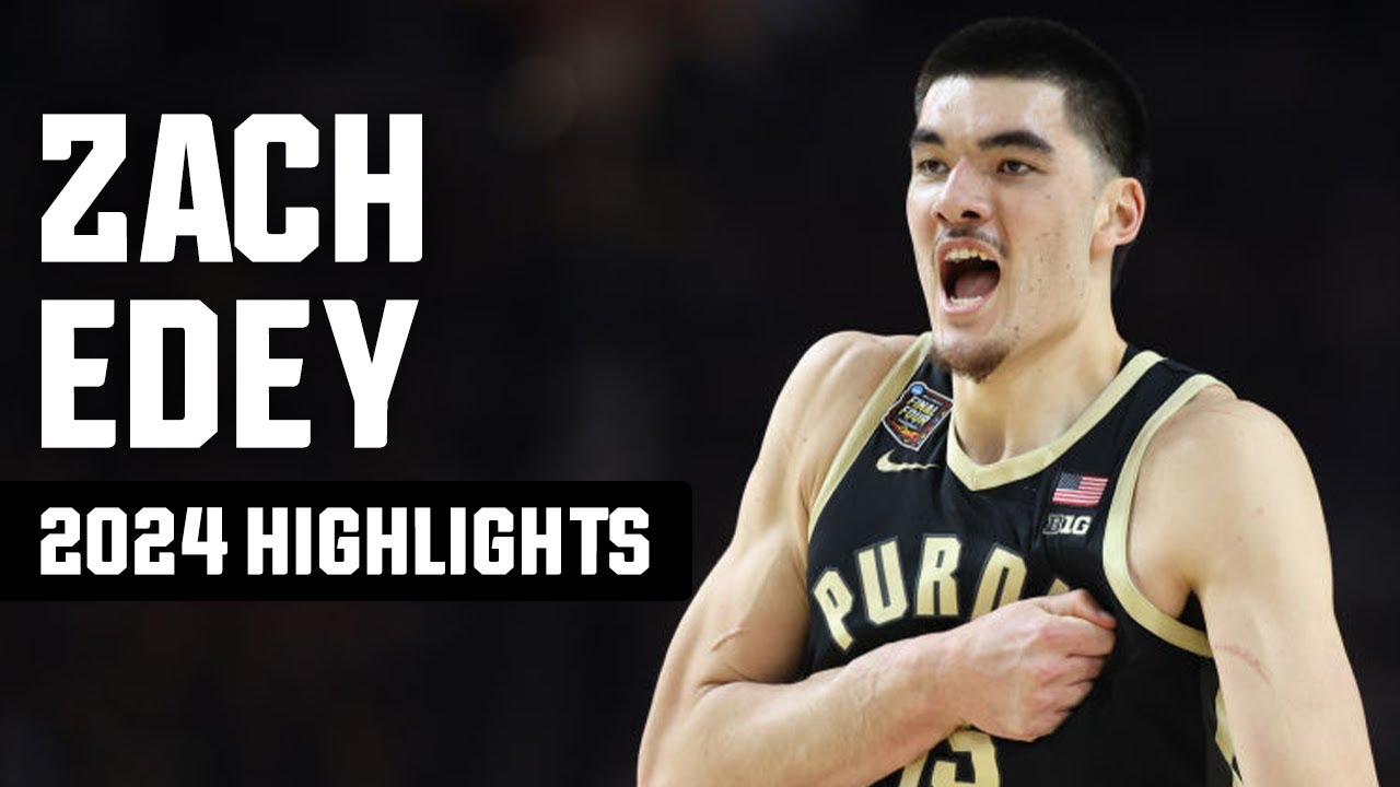 Zach Edey 2024 NCAA tournament highlights