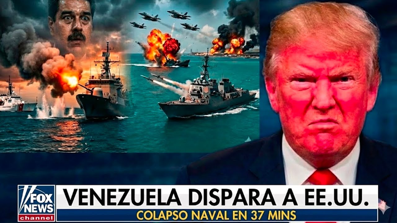 11:42 AM: Venezuela dispara contra EE.UU.… 37 minutos bastan para colapsar su armada