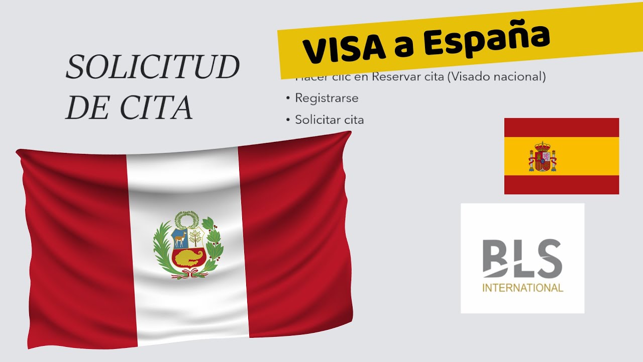 SACAR CITA EN BLS PARA VISA A ESPA&Ntilde;A - PER&Uacute; (&uacute;nica modalidad 2024)