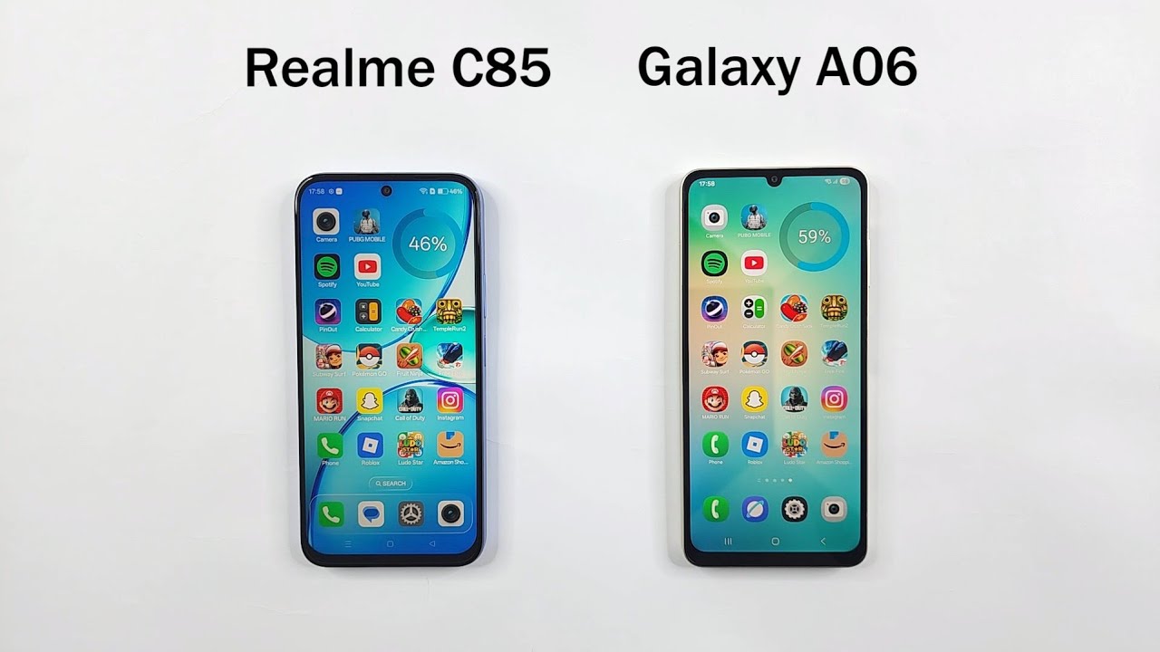 Realme C85 vs Samsung A06 - SPEED TEST 