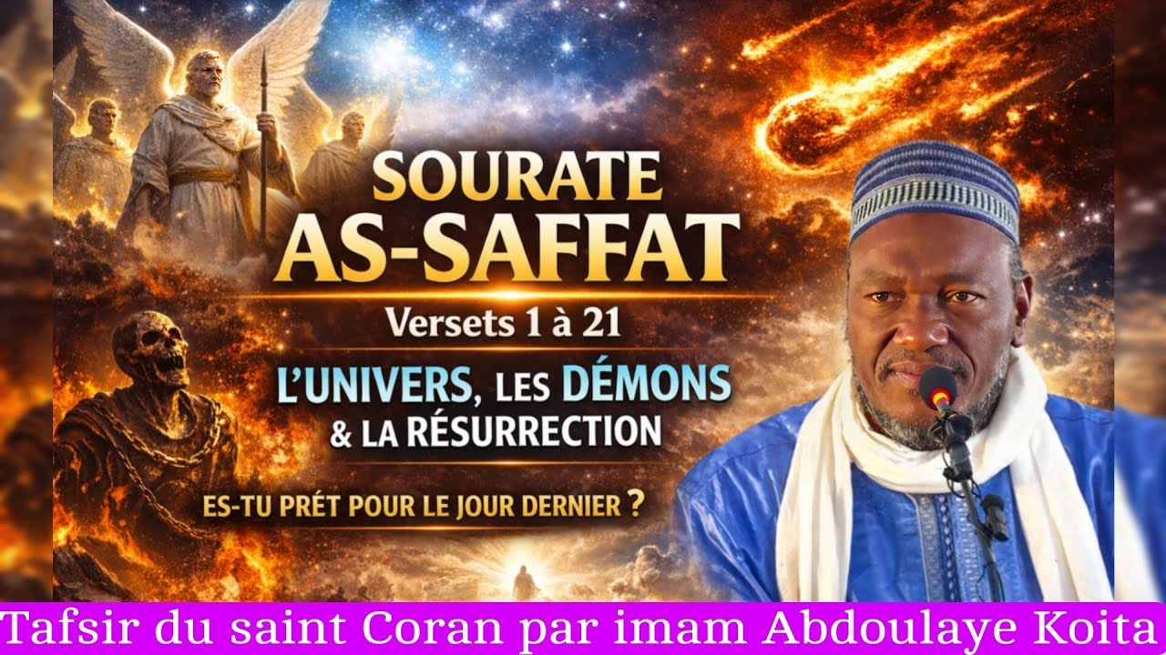 Tafsir du Coran Sourate As-Saffat par imam Abdoulaye Koita,la puissance divine dépasse l'humanité 