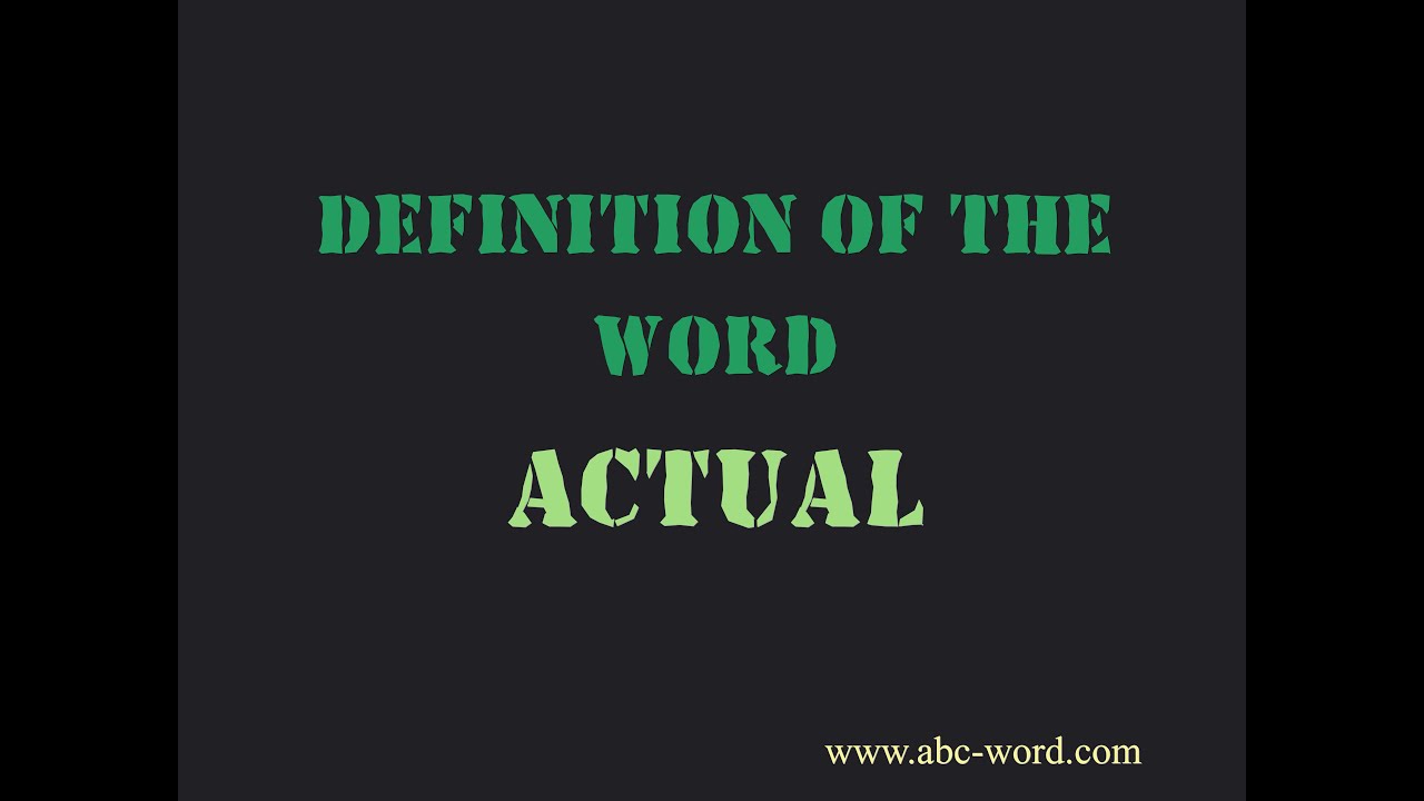 Definition of the word 